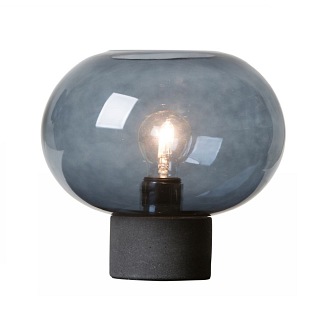 Industrialna lampa stołowa Alberta szklany klosz
